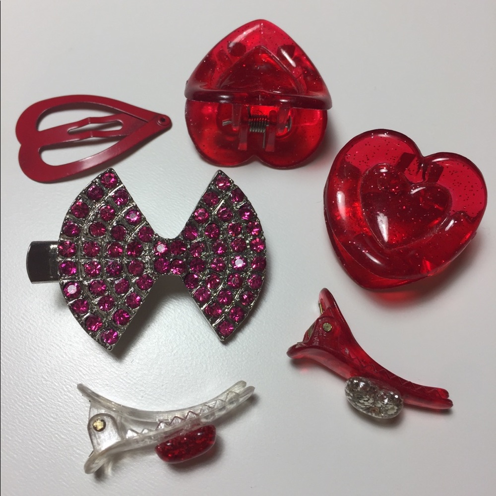 Heart Hair Clip Set